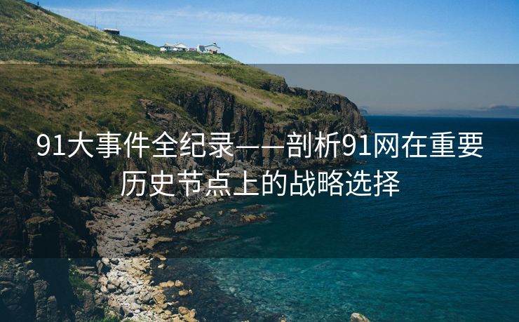91大事件全纪录——剖析91网在重要历史节点上的战略选择
