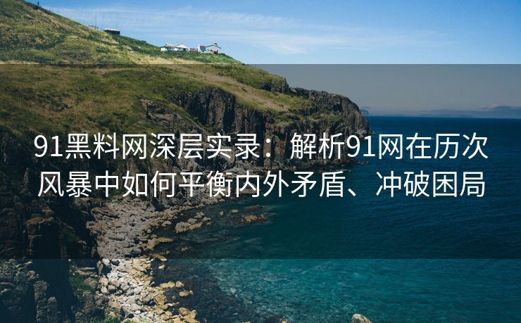 91黑料网深层实录：解析91网在历次风暴中如何平衡内外矛盾、冲破困局