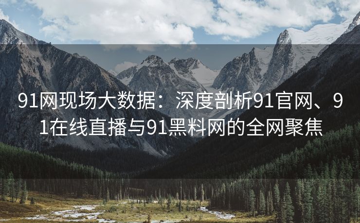 91网现场大数据：深度剖析91官网、91在线直播与91黑料网的全网聚焦