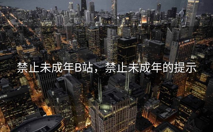 禁止未成年B站，禁止未成年的提示