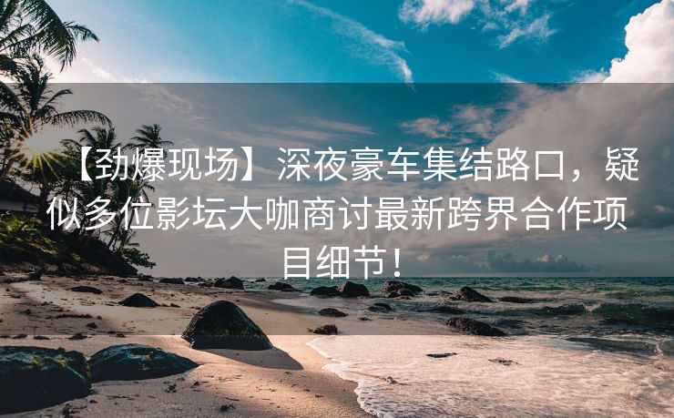【劲爆现场】深夜豪车集结路口，疑似多位影坛大咖商讨最新跨界合作项目细节！